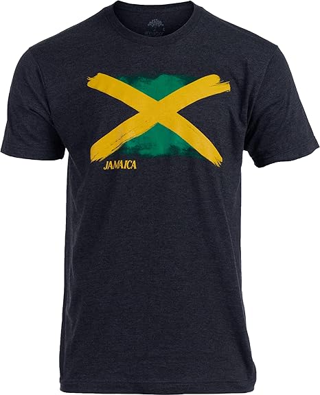 Jamaica Flag | Nations of The World - National Pride Flag Symbol Arms Tee Unisex T-Shirt for Men or Women