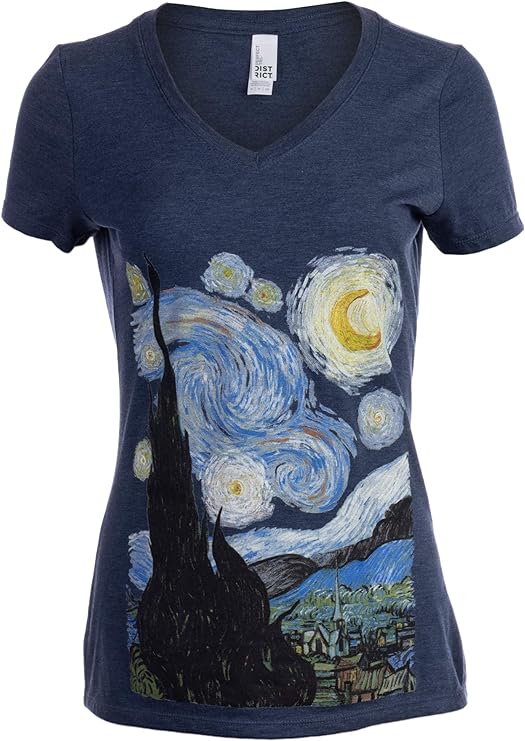 Starry Night | Women's Nature and Animal T-Shirts, Funny Spiritual Humor Joke Tee Shirt Tops