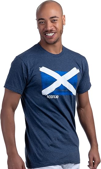 Scotland Flag | Nations of The World - National Pride Flag Symbol Arms Tee Unisex T-Shirt for Men or Women