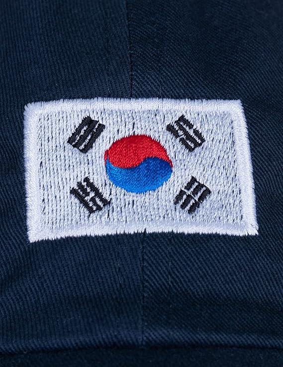 South Korea Flag Hat | Countries of The World National Pride Nation Flag Baseball Low Profile Dad Hat for Men Women