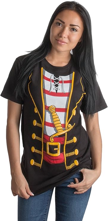 Pirate Costume | Jumbo Print Novelty Funny Caribbean Cruise Shirt Unisex Tee