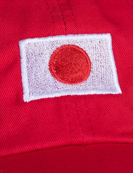 Japan Flag Hat | Countries of The World National Pride Nation Flag Baseball Low Profile Dad Hat for Men Women