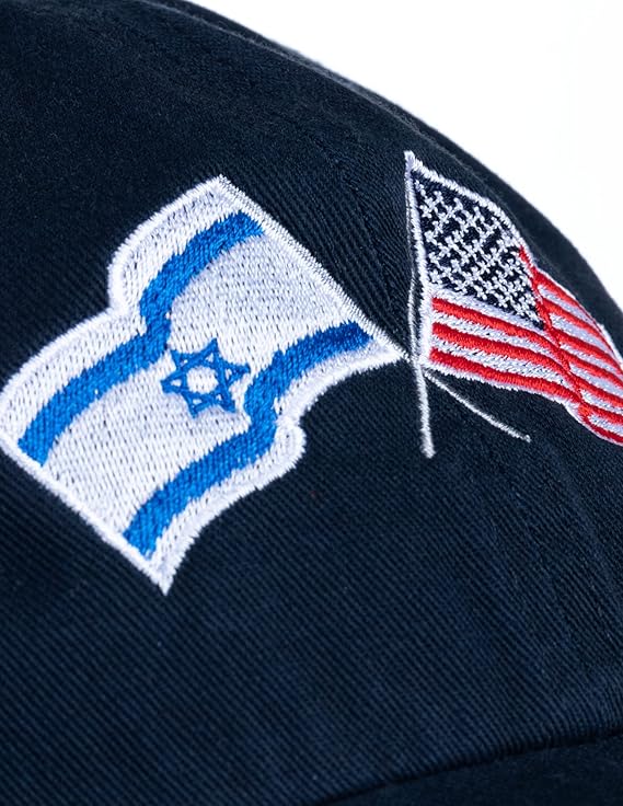 Israel and US Flag Hat | American Friendship Nations Flag Baseball Low Profile Dad Hat for Men Women