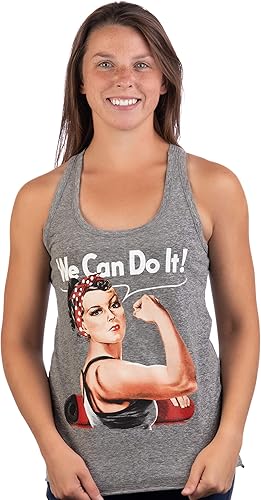 Rosie The Yogi | Cute, Funny Riveter Yoga Mat Fun Workout Racerback Tank Top for Women