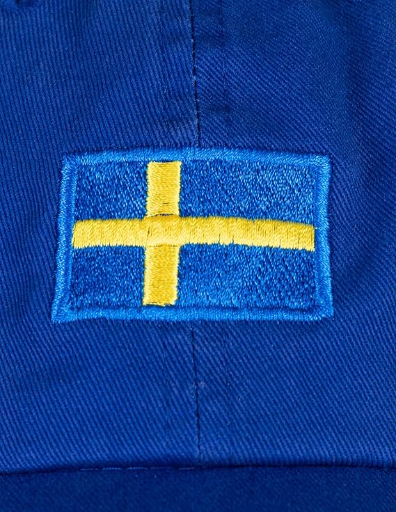 Sweden Flag Hat | Countries of The World National Pride Nation Flag Baseball Low Profile Dad Hat for Men Women