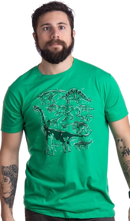 Dinosaur Species | Dino Fan Party Costume T-Rex Raptor Shirt Men Women T-shirt