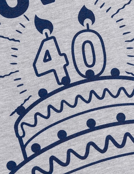 Blow Me (40th Birthday Candles) | Funny Offensive Inappropriate Sarcastic 40 Joke T-Shirt for Men