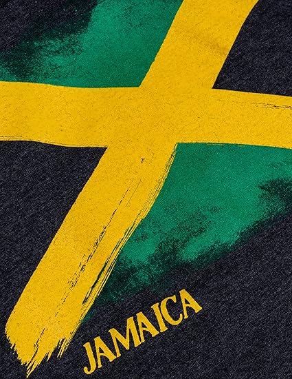 Jamaica Flag | Nations of The World - National Pride Flag Symbol Arms Tee Unisex T-Shirt for Men or Women