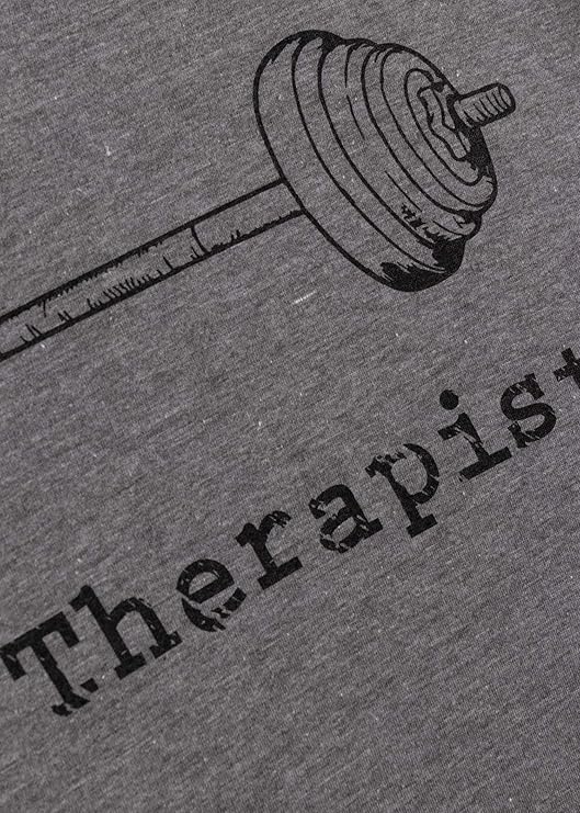 My Therapist (Barbell) | Funny Workout Working Out Weight Lifting Lifter V-Neck Women