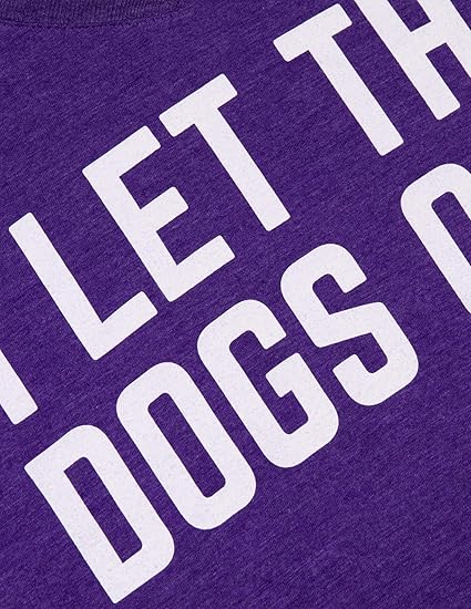 I Let The Dogs Out | Funny Dog Walker Joke Pet Owner Humor Women's V-Neck T-Shirt Top