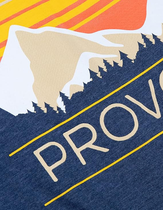 Mountain Provo | Retro Rocky Mountain Towns - Hiking Tee Shirt, Camping Nature Hiker T-Shirt for Men Women