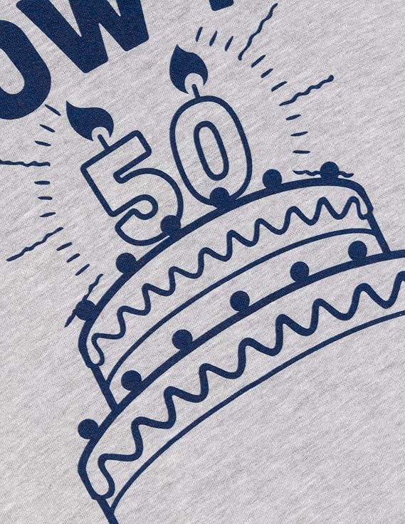 Blow Me (50th Birthday Candles) | Funny Offensive Inappropriate Sarcastic 50 Joke T-Shirt for Men