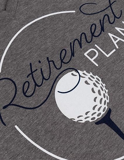 My (Golf) Retirement Plan | Funny Women's Golfing Golfer V-Neck T-Shirt for Retired