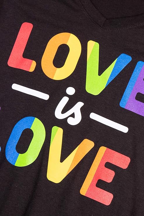 Love is Love | Lesbian Gay Bisexual Transgender Ally Progressive LGBTQ Unisex Women Men T-Shirt