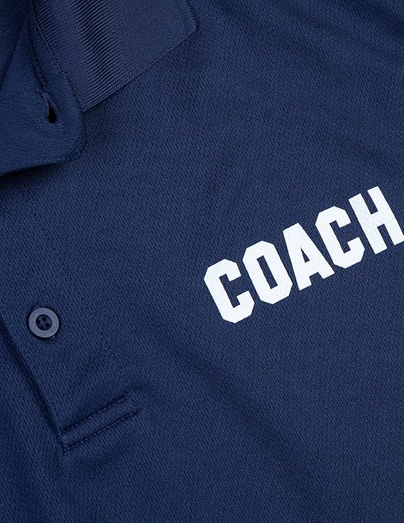 Coach | Coaching Polo Shirt - Royal Blue, Red, Green, Navy, Black Performance Men Women Collared Shirt