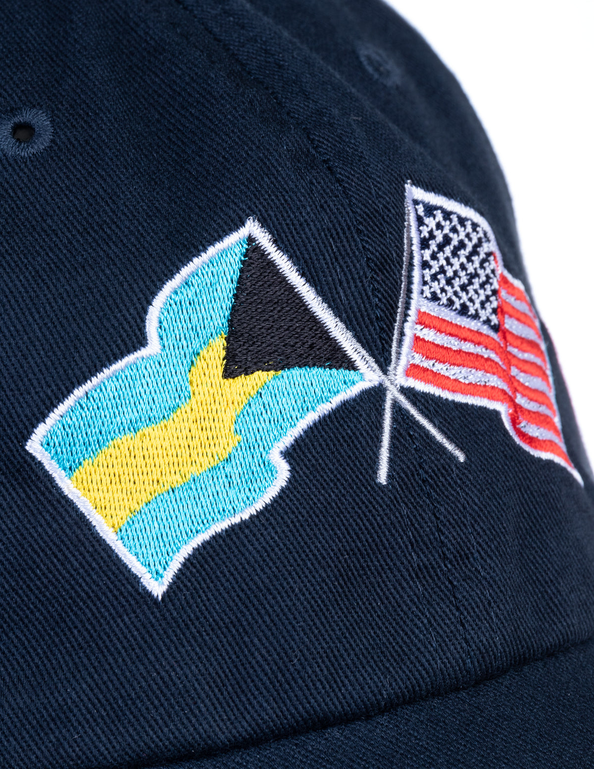 Bahamas and US Flag Hat | American Friendship Nations Flag Baseball Low Profile Dad Hat for Men Women