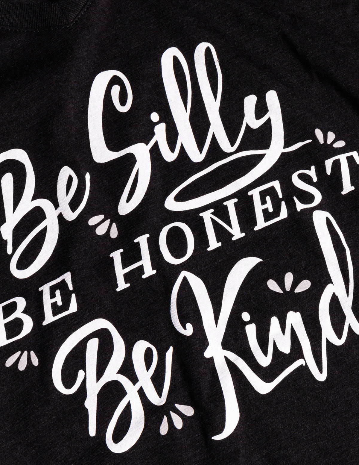 Silly Honest Kind | Positive Cute Teacher Ladies V-neck T-shirt