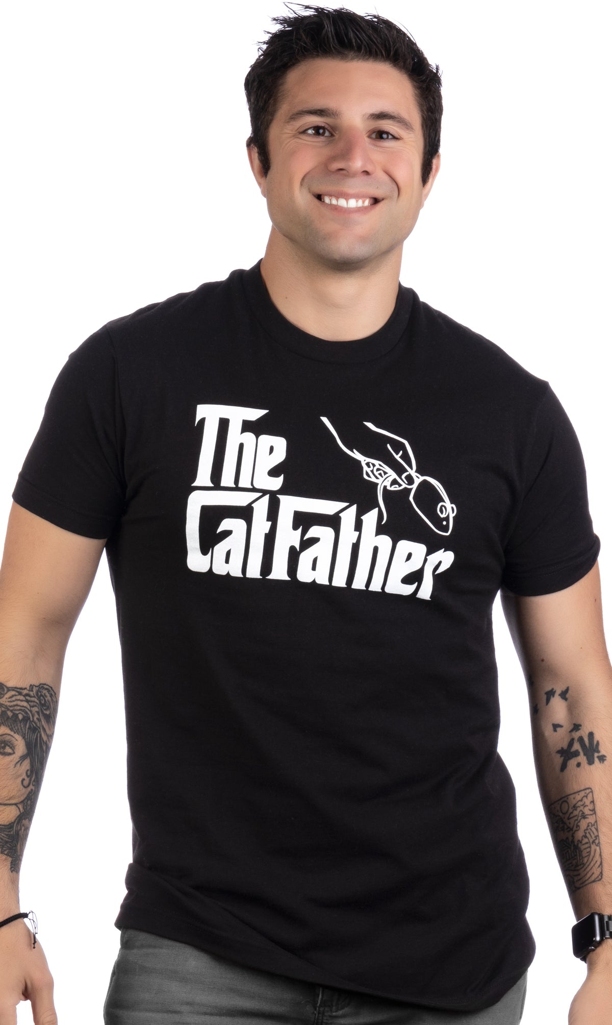 The Catfather - Funny Cute Cat Father Dad Owner Pet Kitty Fun Humor T-shirt