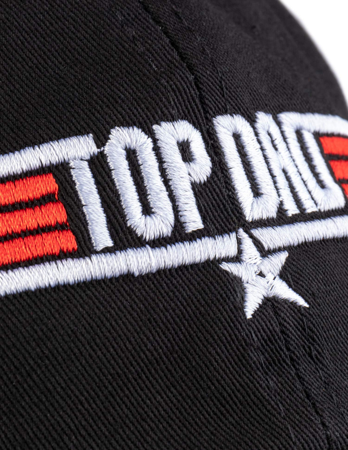 Top Dad | Funny 80s Father Air Force Military Baseball Cap Hat Black - Men's/Unisex