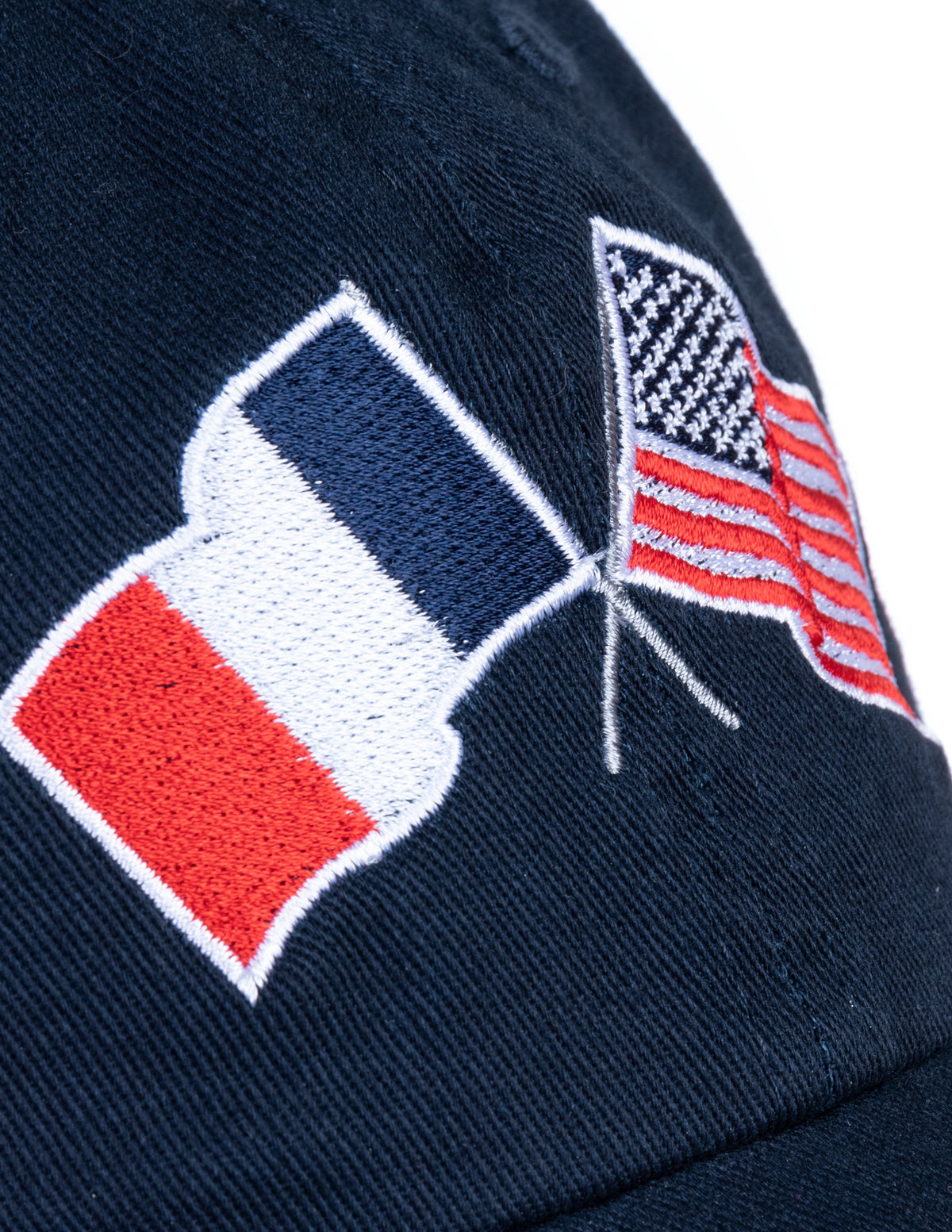 France and US Flag Hat | American Friendship Nations Flag Baseball Low Profile Dad Hat for Men Women