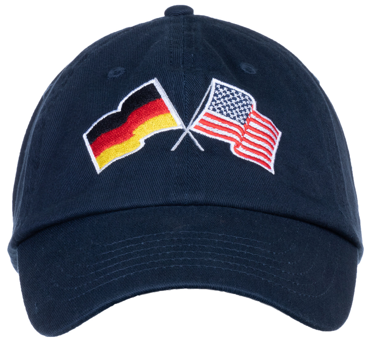 Germany and US Flag Hat | American Friendship Nations Flag Baseball Low Profile Dad Hat for Men Women