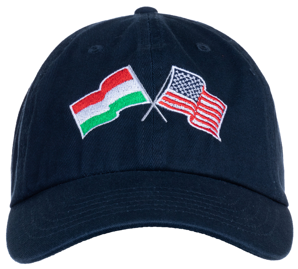 Hungary and US Flag Hat | American Friendship Nations Flag Baseball Low Profile Dad Hat for Men Women