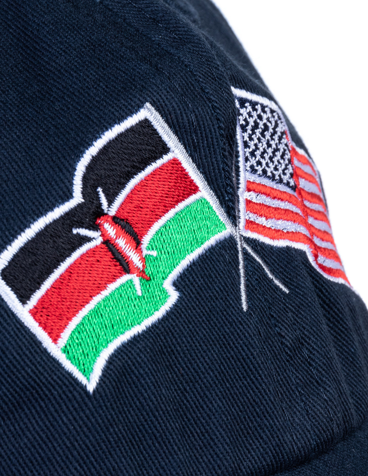 Kenya and US Flag Hat | American Friendship Nations Flag Baseball Low Profile Dad Hat for Men Women