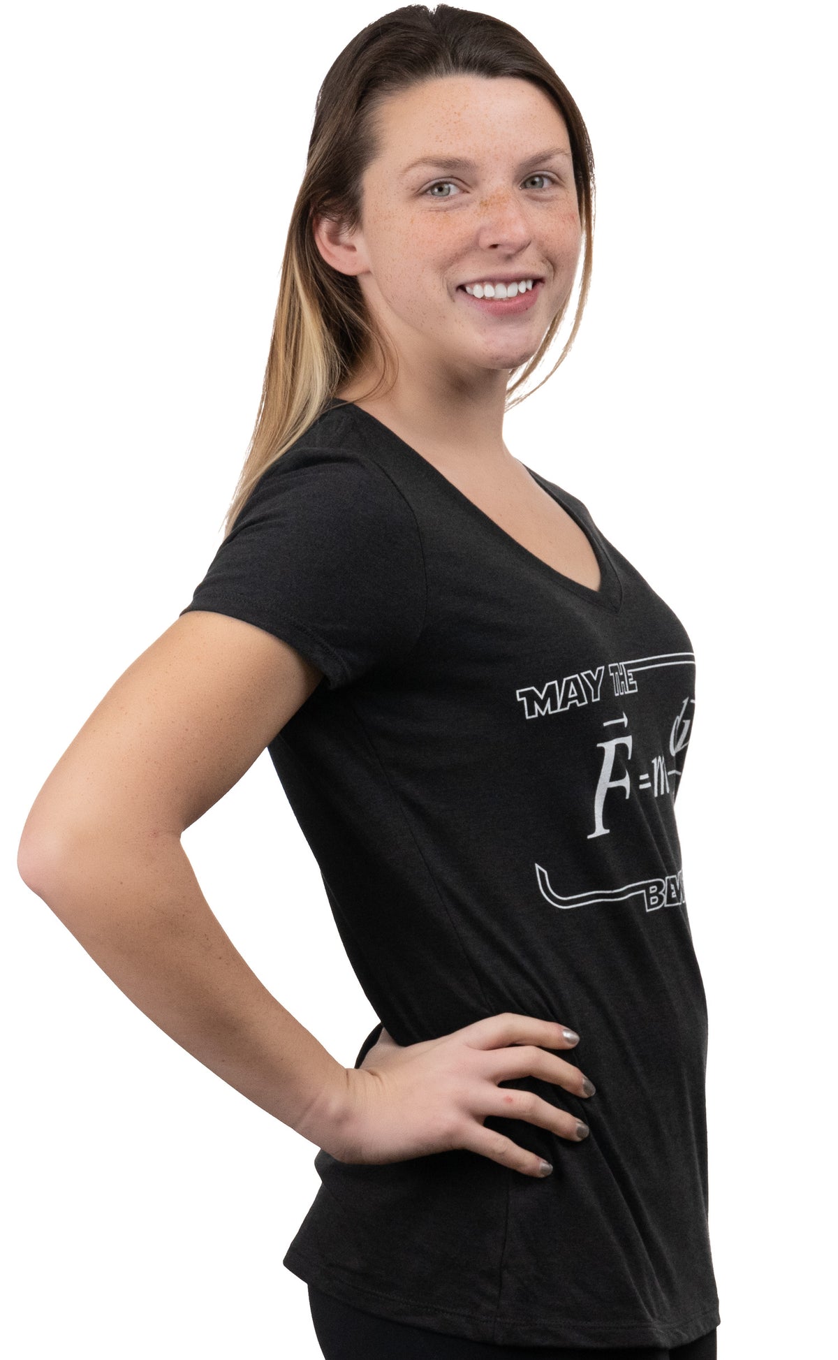 May The (F=m*dv/dt) Be with You | Funny Physics Science Women's T-Shirt