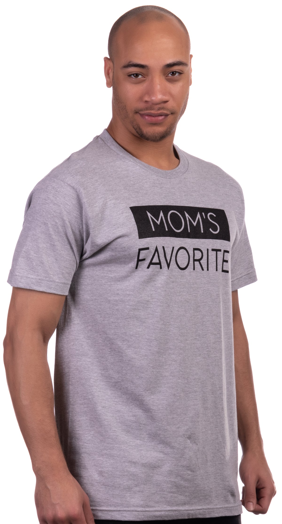 Mom's Favorite | Funny Son Brother Sibling Joke Mother's Day Holiday Family Humor T-Shirt for Men