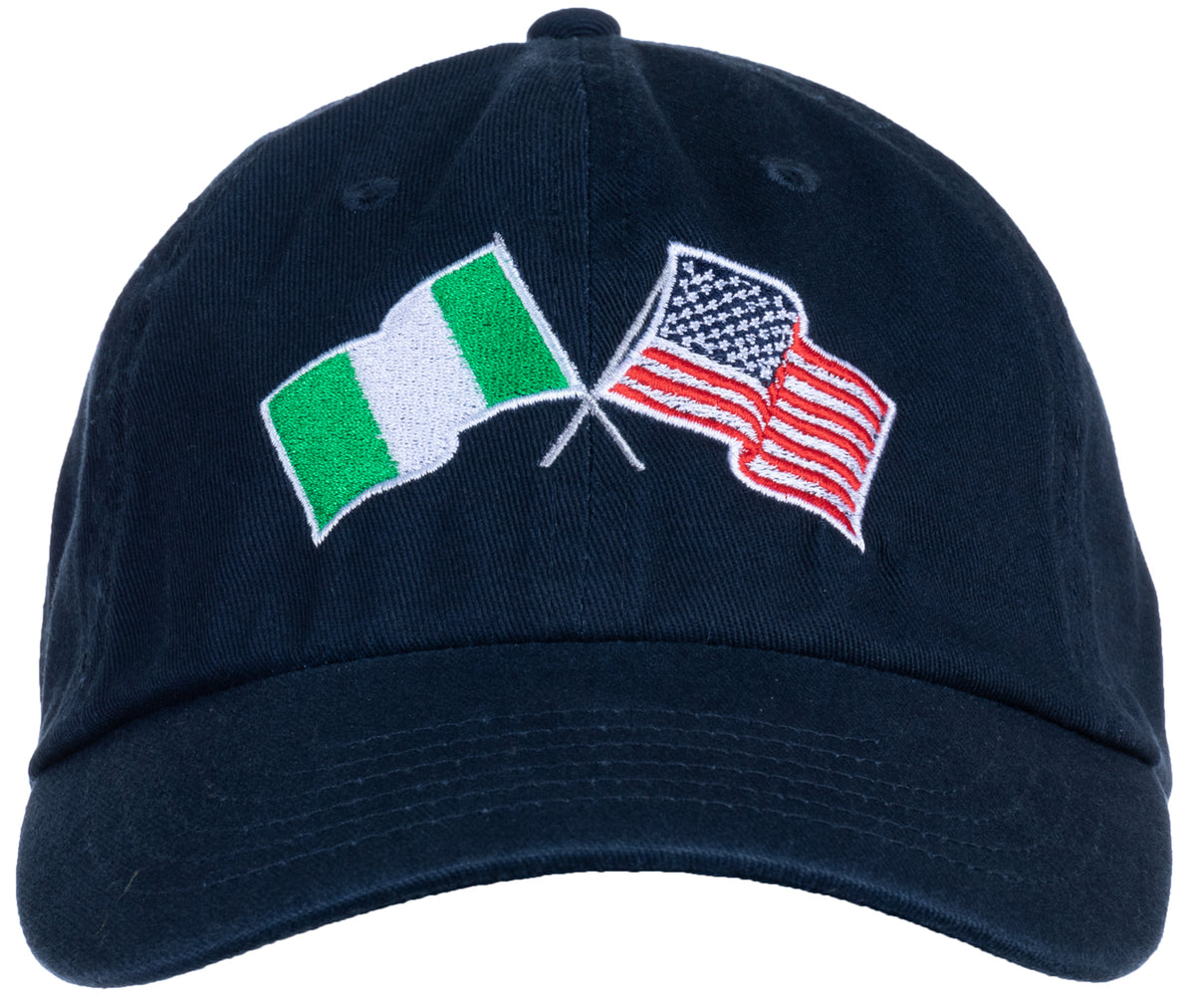 Nigeria and US Flag Hat | American Friendship Nations Flag Baseball Low Profile Dad Hat for Men Women