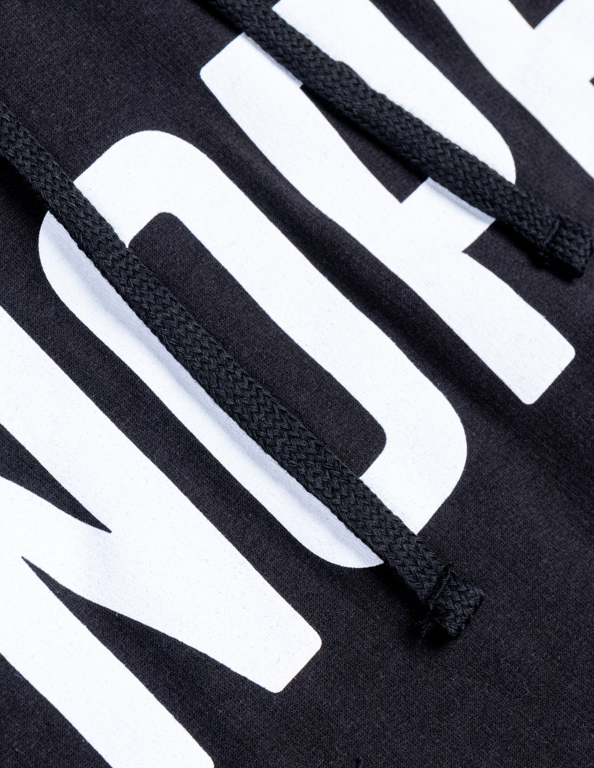 Nope Long Sleeve Fleece, White Ink