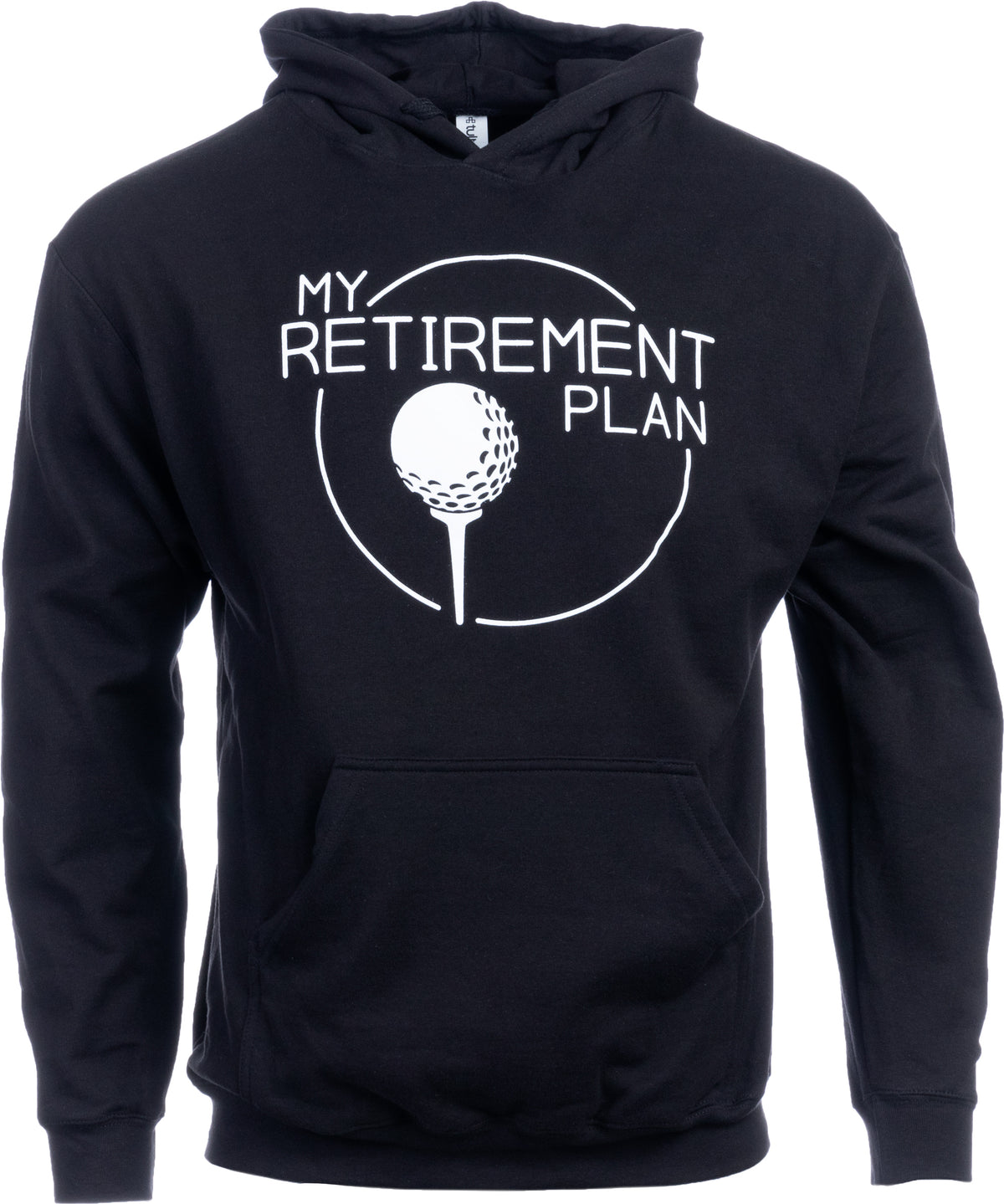 Golf Retirement Unisex Long Sleeve Fleece, White Ink