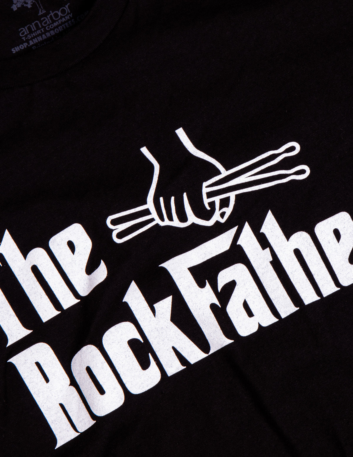 The Rockfather | Funny Drummer Humor Drumming Joke Rock And Roll Drum T-Shirt For Men Women