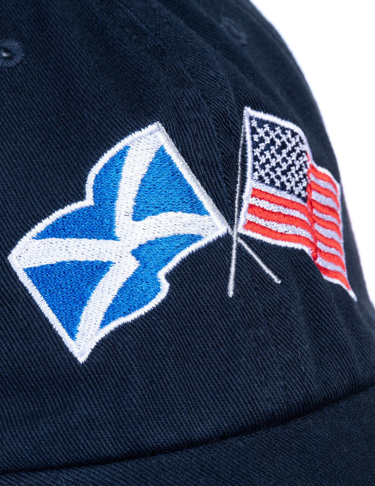 Scotland and US Flag Hat | American Friendship Nations Flag Baseball Low Profile Dad Hat for Men Women