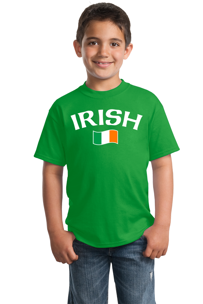 Youth Green Irish Pride - Irish Flag - Ireland Love St. Patrick's Day T-shirt