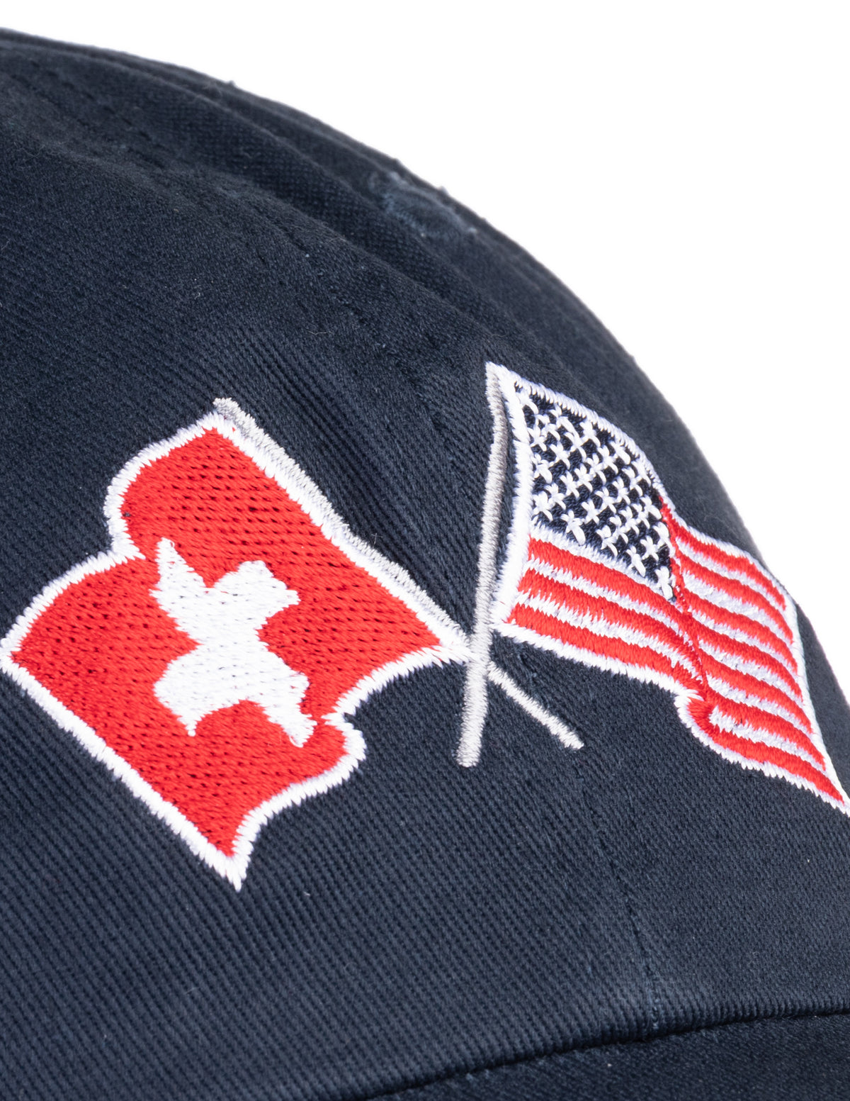 Switzerland and US Flag Hat | American Friendship Nations Flag Baseball Low Profile Dad Hat for Men Women