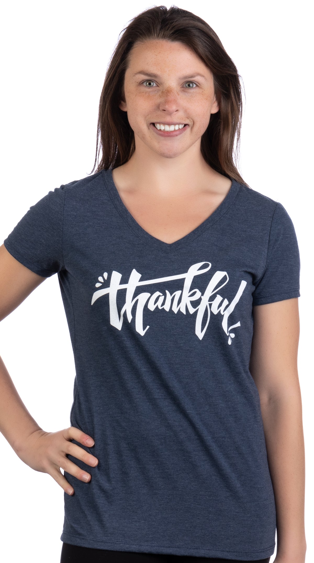 Thankful | Ladies V-neck T-shirt