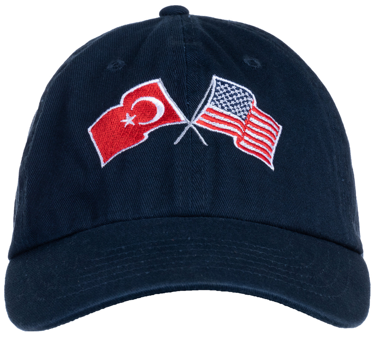 Turkey and US Flag Hat | American Friendship Nations Flag Baseball Low Profile Dad Hat for Men Women