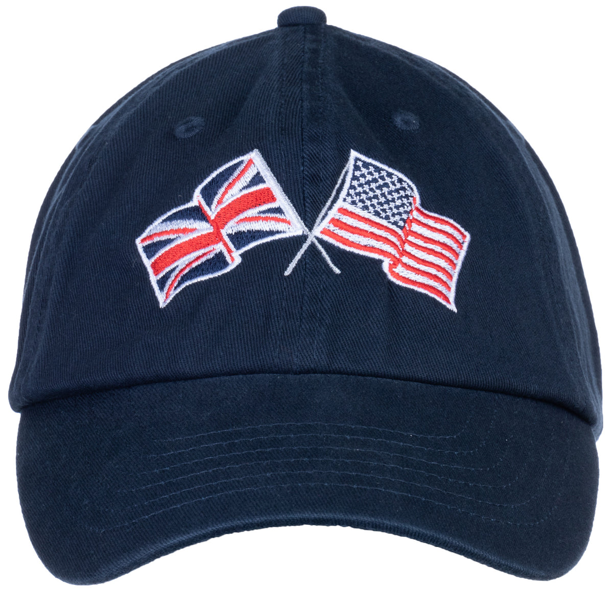 United Kingdom and US Flag Hat | American Friendship Nations Flag Baseball Low Profile Dad Hat for Men Women