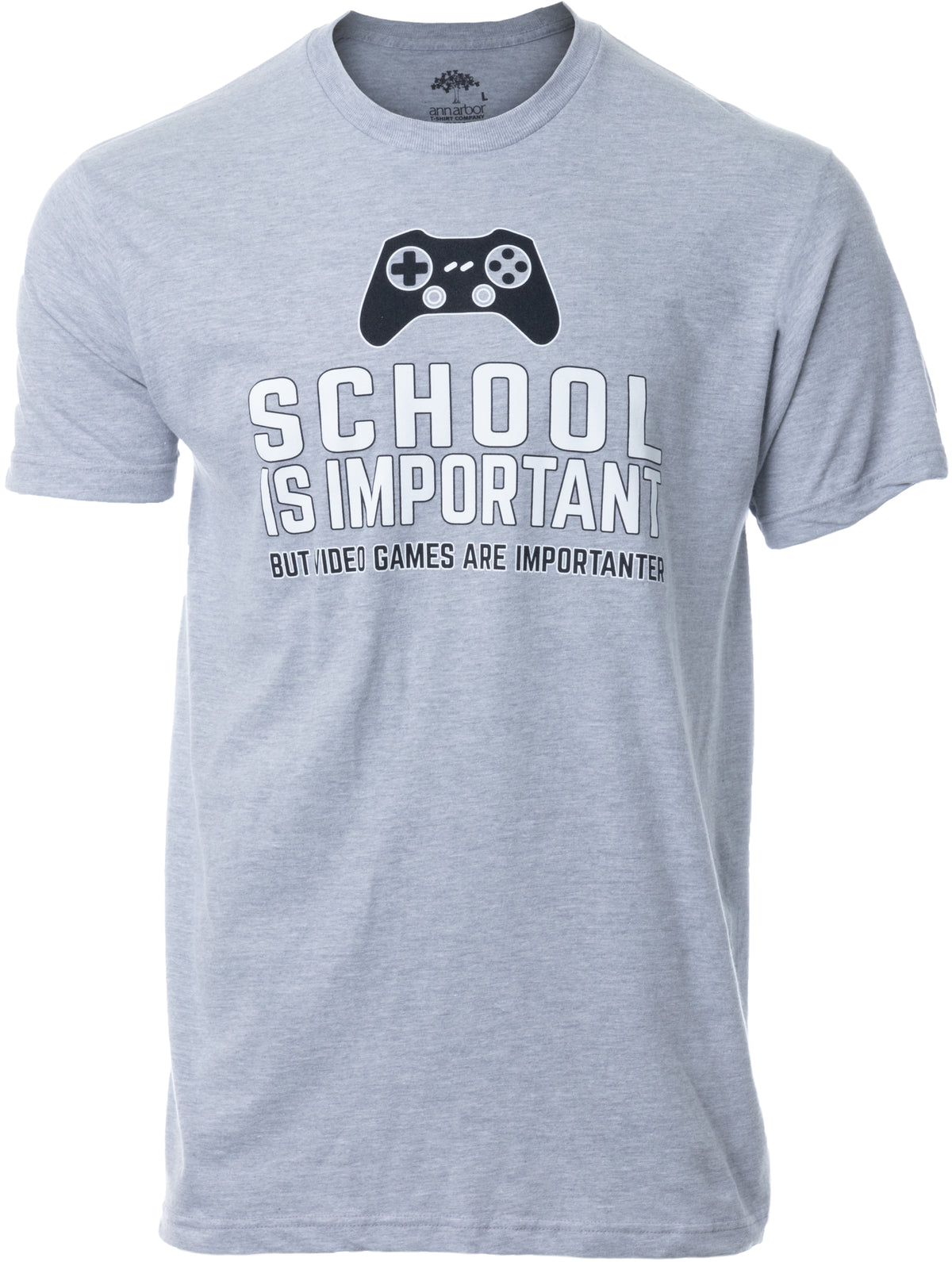 School Is Important, But Video Games Are Importanter | Funny Gamer Humor Joke For Men Women T-Shirt