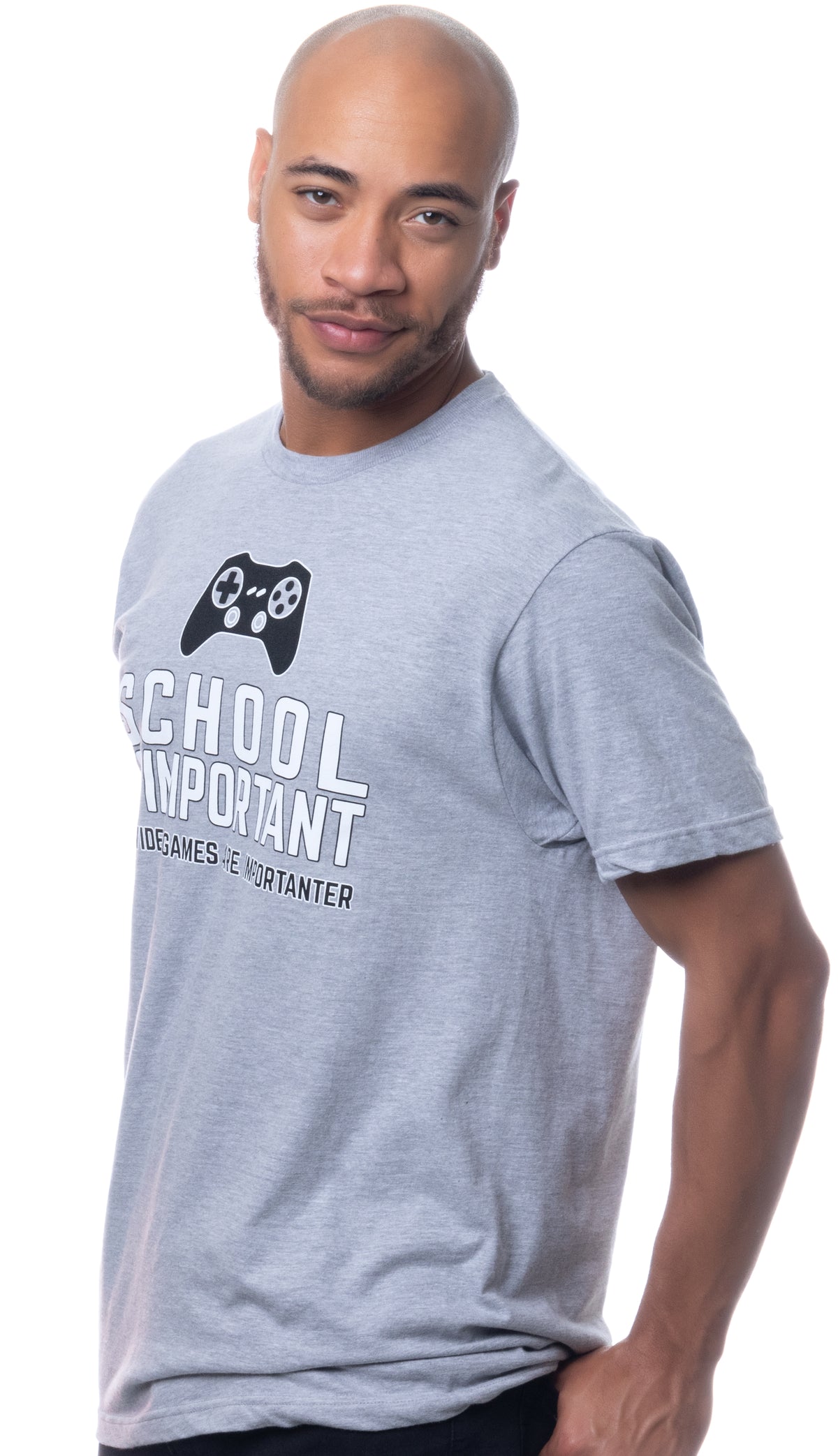 School Is Important, But Video Games Are Importanter | Funny Gamer Humor Joke For Men Women T-Shirt