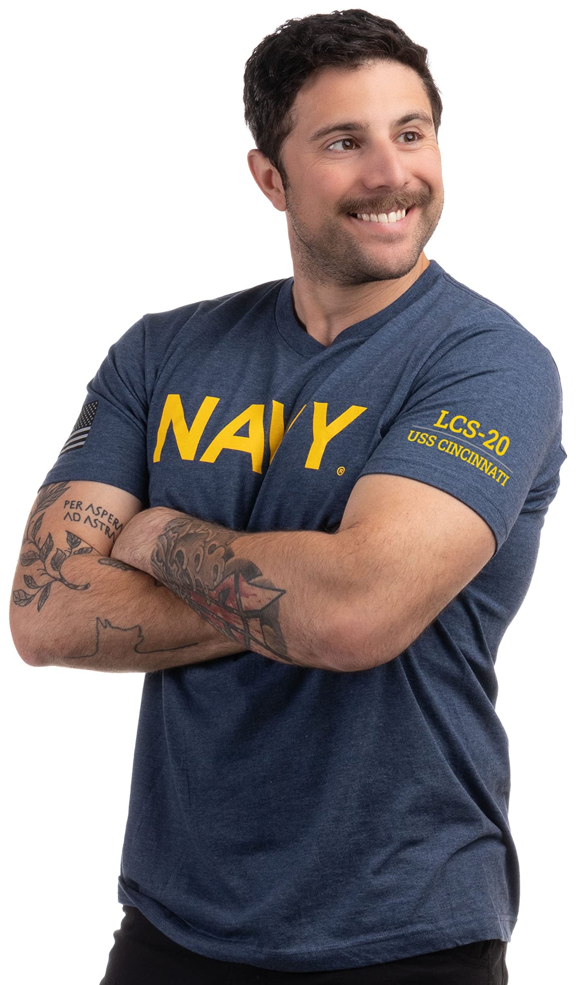 USS Cincinnati, LCS-20 | U.S. Navy Sailor Veteran USN United States Naval T-shirt for Men Women
