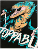 Unstoppable T-rex | Funny Dinosaur Dad Joke Silly Humor for Men Women T-shirt