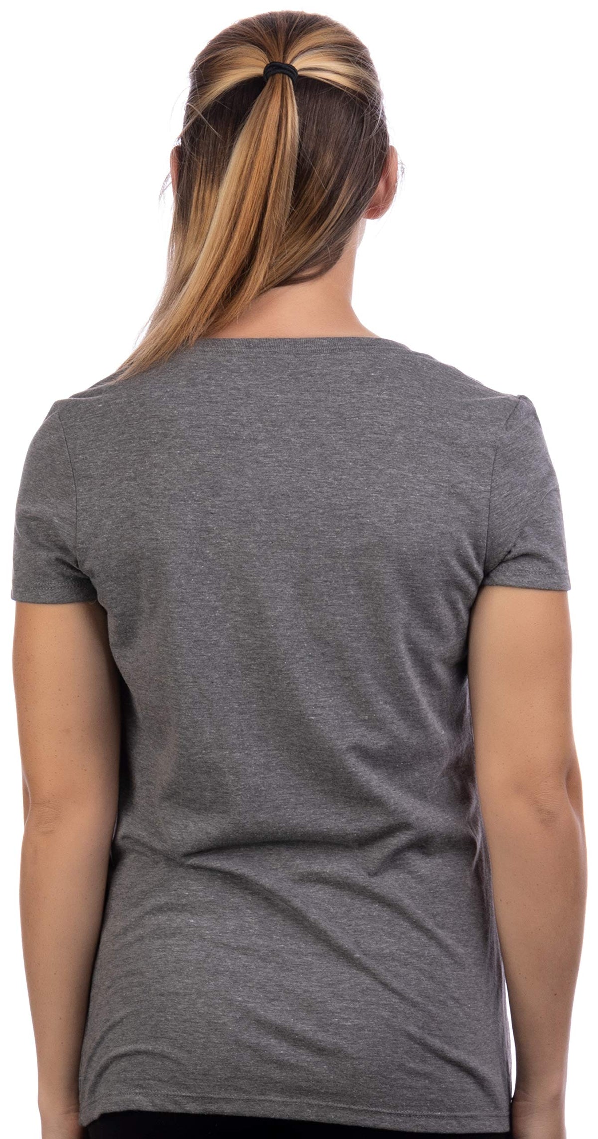 Llamaste | Cute, Funny Yoga Llama Namaste Workout V-neck T-shirt Top for Women