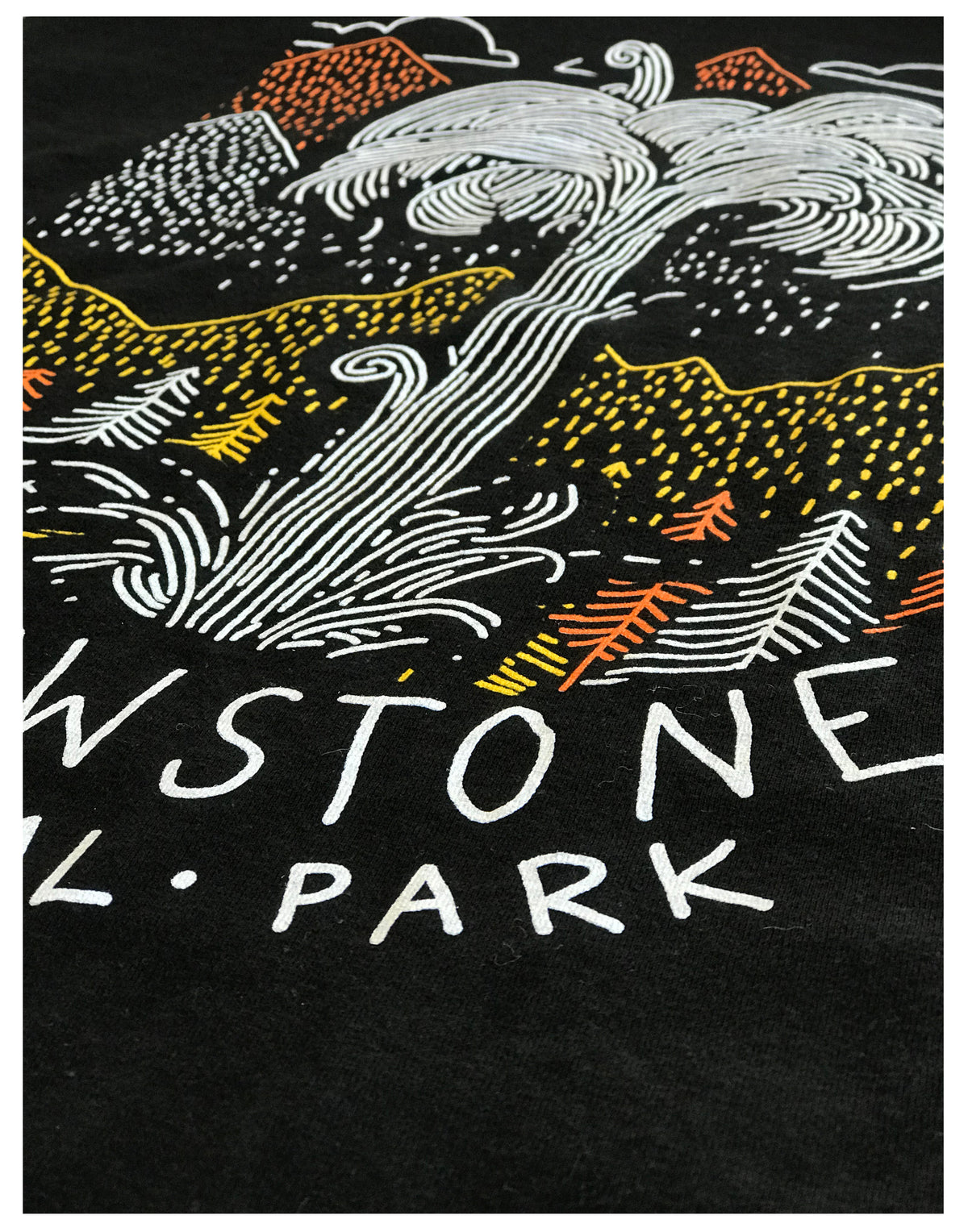Yellowstone National Park | Geographic Poster Print Travel Art Men Women T-shirt