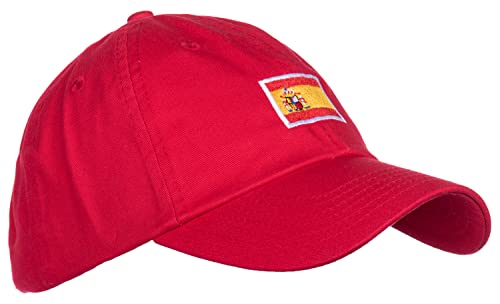 Spain Flag Hat | Countries of The World National Pride Nation Flag Baseball Low Profile Dad Hat for Men Women