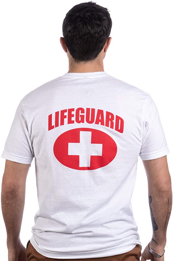 LIFEGUARD White Lifeguarding Unisex Uniform Costume T shirt for Men Ann Arbor T shirt Company