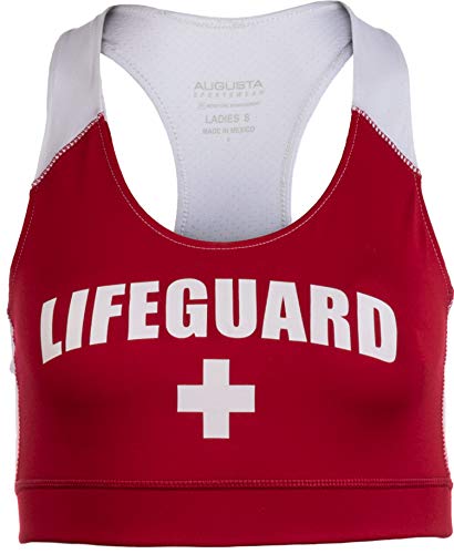 Lifeguard Sports Bra, White Transfer