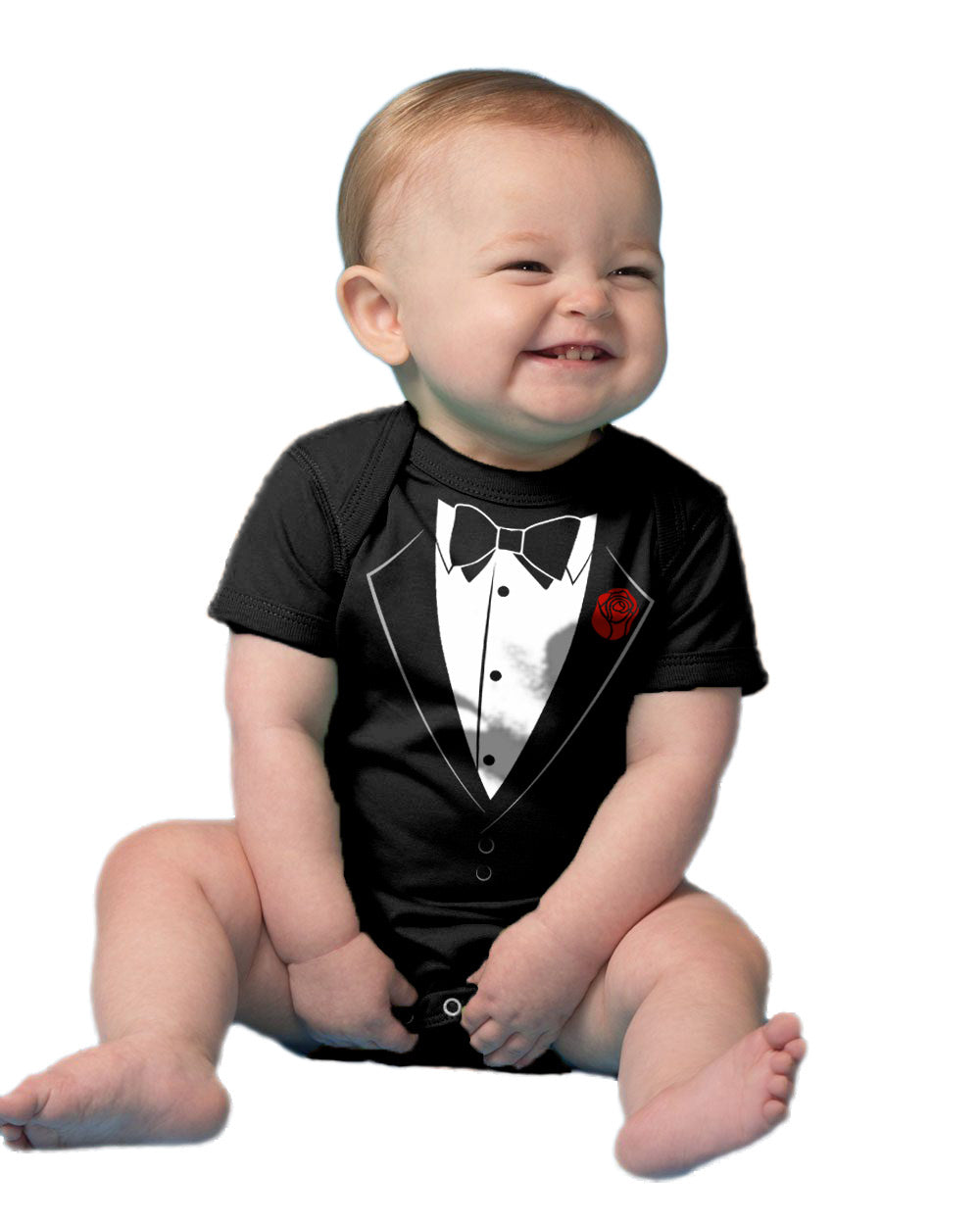 Ann Arbor T-shirt Co. Unisex Baby "Tuxedo Baby" Funny Infant Humor One Piece
