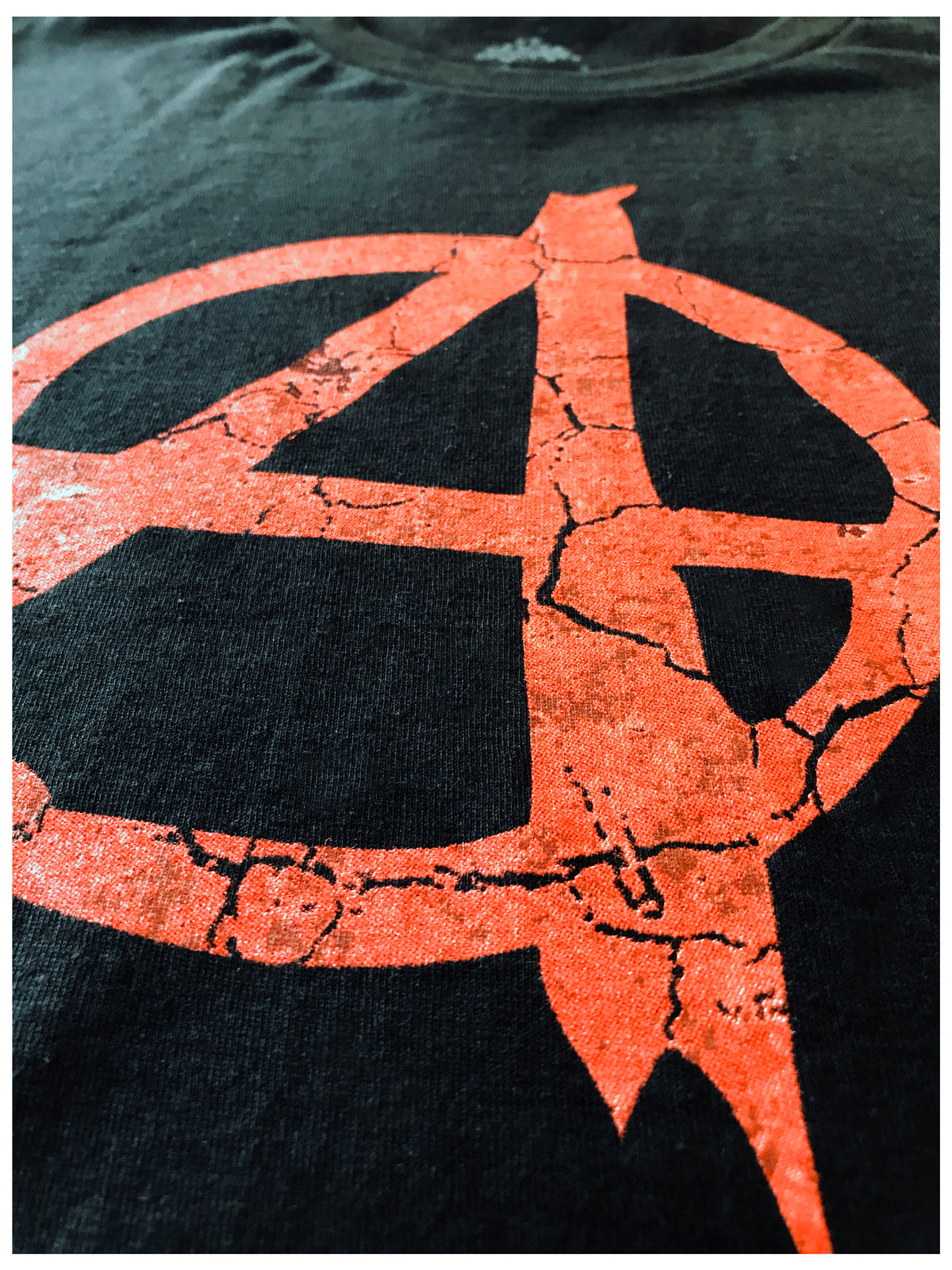 Anarchy | Distressed Anarchist Punk Riot Disorder Men Women Black Revel T-shirt